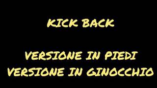 WORKOUT OUTDOOR – Kick Back (versione in piedi + versione in ginocchio)